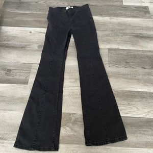 High waisted flare pants